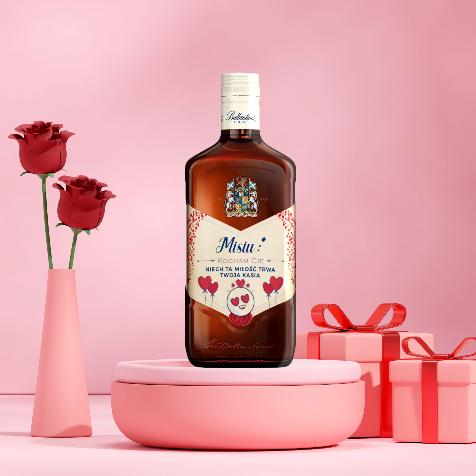 ballantines finest na walentynki z dedykacją