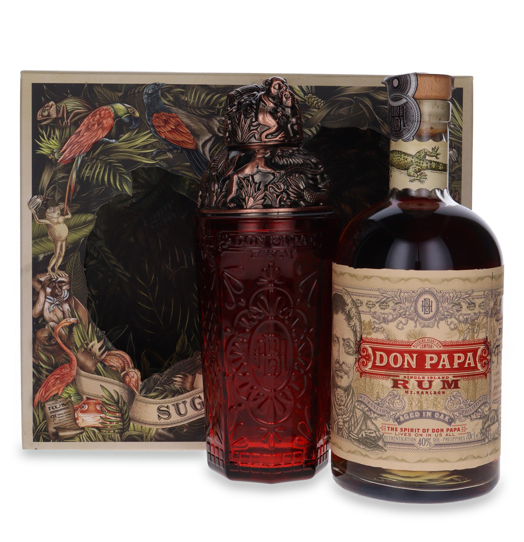 Rum Premium Don Papa Rum Philipines + shaker