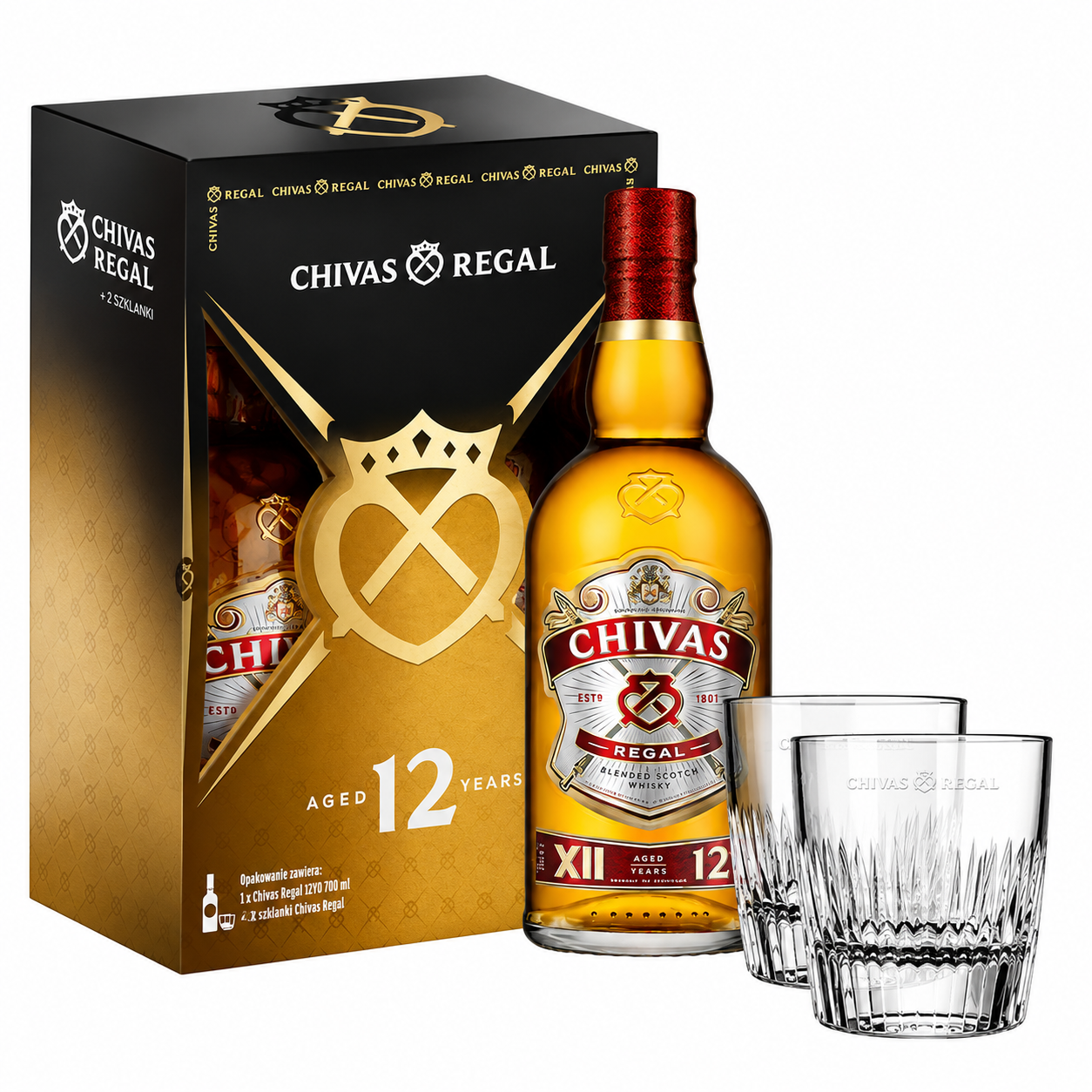 Elegancki zestaw prezentowy z kultową szkocką whisky
